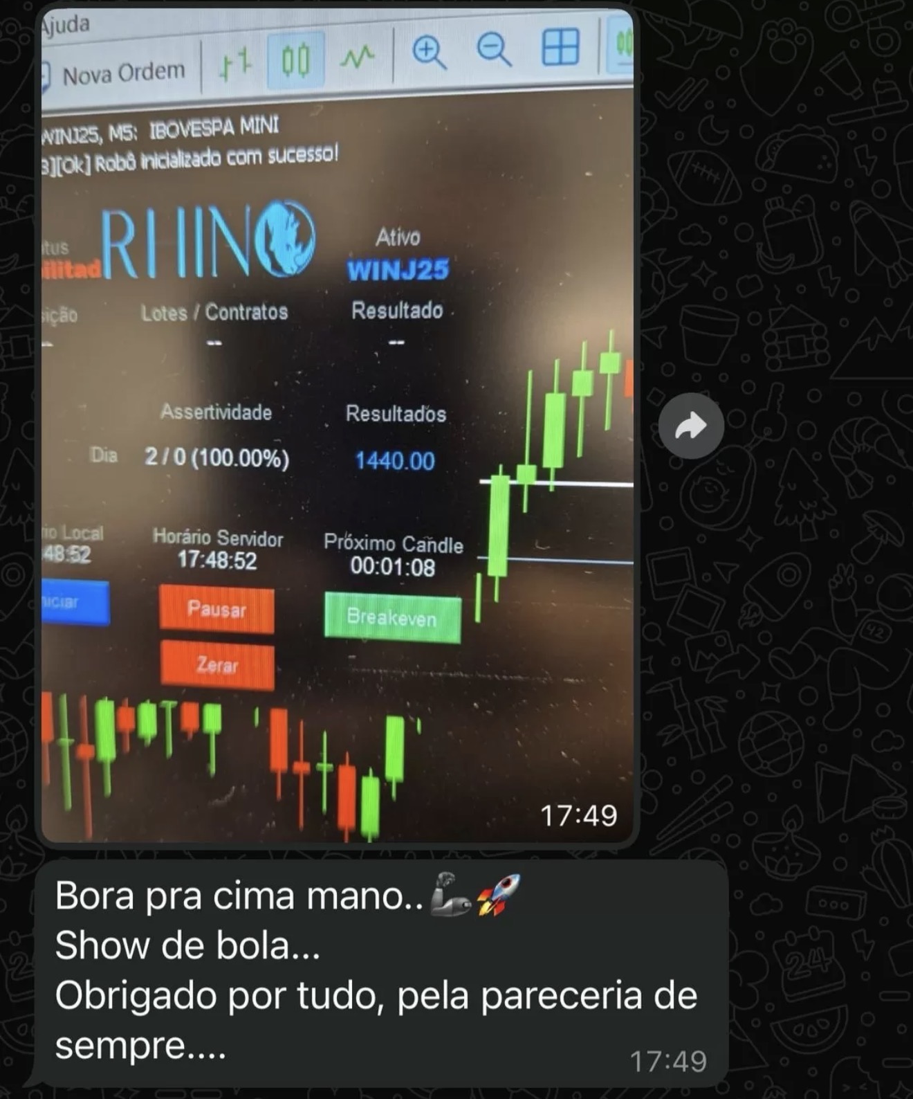 Depoimento de operador
